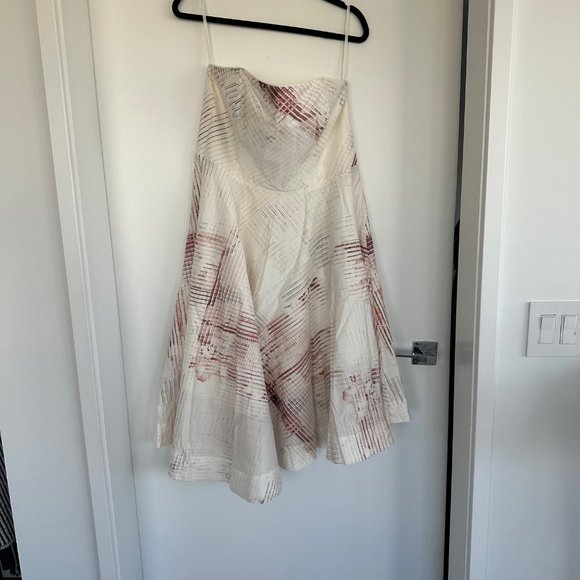 NWT White House Black Market Strapless Fit-And-Flare Dress - Picture 5 of 6